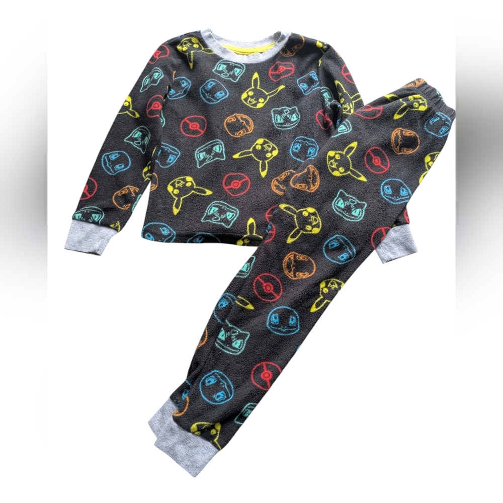 🌞4/20$ Pokemon Black and Gray Kids Pajama Set